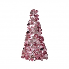 Large Sequin Christmas Tree in Blue or Pink By Rice DK